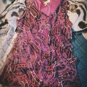 Ruffled purple blouse